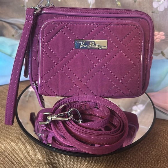 Vera Bradley Handbags - Vera Bradley NWOT Purple full Wallet Crossbody or Wristlet